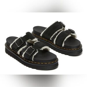 Dr Martens Myles Fur-lined Sandals